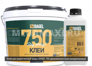 Клей для искусственной травы DAGEL 750 12кг. двухкомпонентный полиуретановый