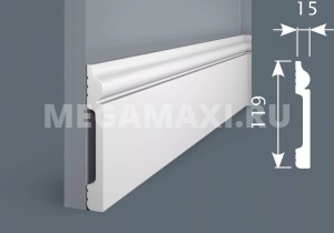 PX004 Плинтус Экополимер COSCA DECOR COSCA Экополимер 119х15х2000мм (16шт/уп)