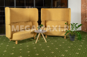 Коммерческий ковролин для отелей, офисов.3,68м. 8975 Лилия (Зеленый)Рулоном-15м или 30,5м.