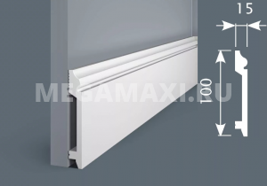 PX026 Плинтус Экополимер COSCA DECOR COSCA Экополимер 100х15х2000мм (7шт/уп)
