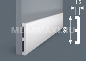  PX012 Плинтус Экополимер COSCA DECOR COSCA Экополимер 99х15х2000мм (18шт/уп)