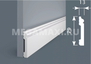 PX027 Плинтус Экополимер COSCA DECOR COSCA Экополимер 99х15х2000мм (10шт/уп)